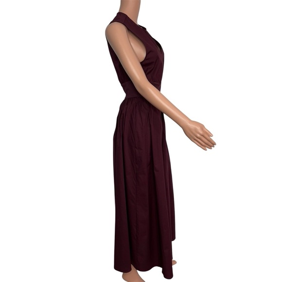 WEWOREWHAT Keyhole Midi Dress in Eggplant Size Small - Picture 4 of 12